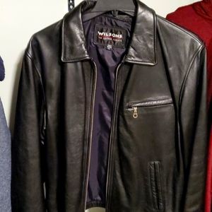 Wilson's black leather jacket